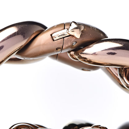 David Yurman Titanium 18K Rose Gold Diamond Belmont Curb Chain Link Bracelet 4 of 8