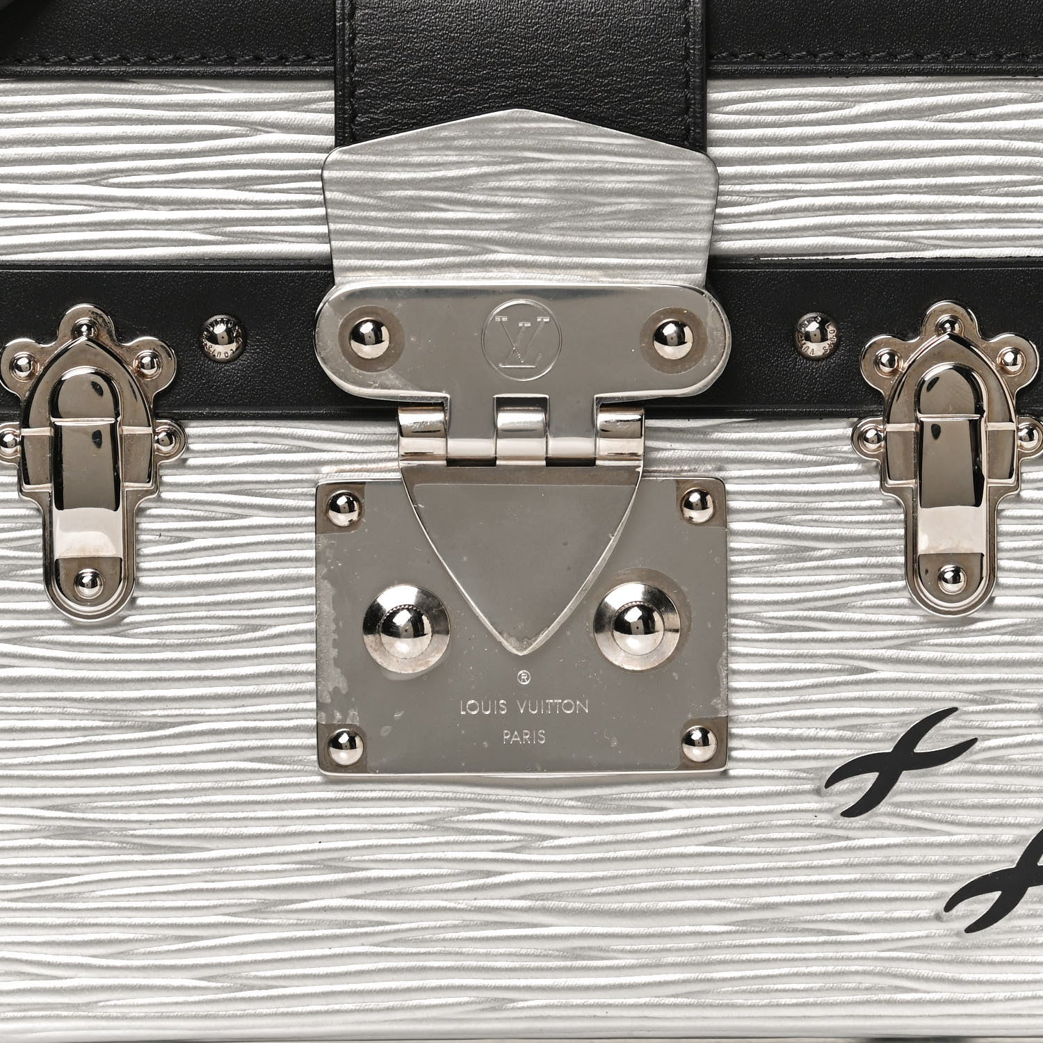 Louis Vuitton Epi Petite Malle Silver 7 of 9