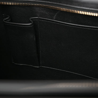 Celine Bullhide Calfskin Nubuck Mini Bi-Color Luggage Black White 12 of 17