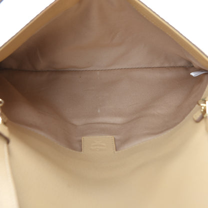 MCM Visetos Corina Foldover Crossbody Bag Latte Beige 5 of 10