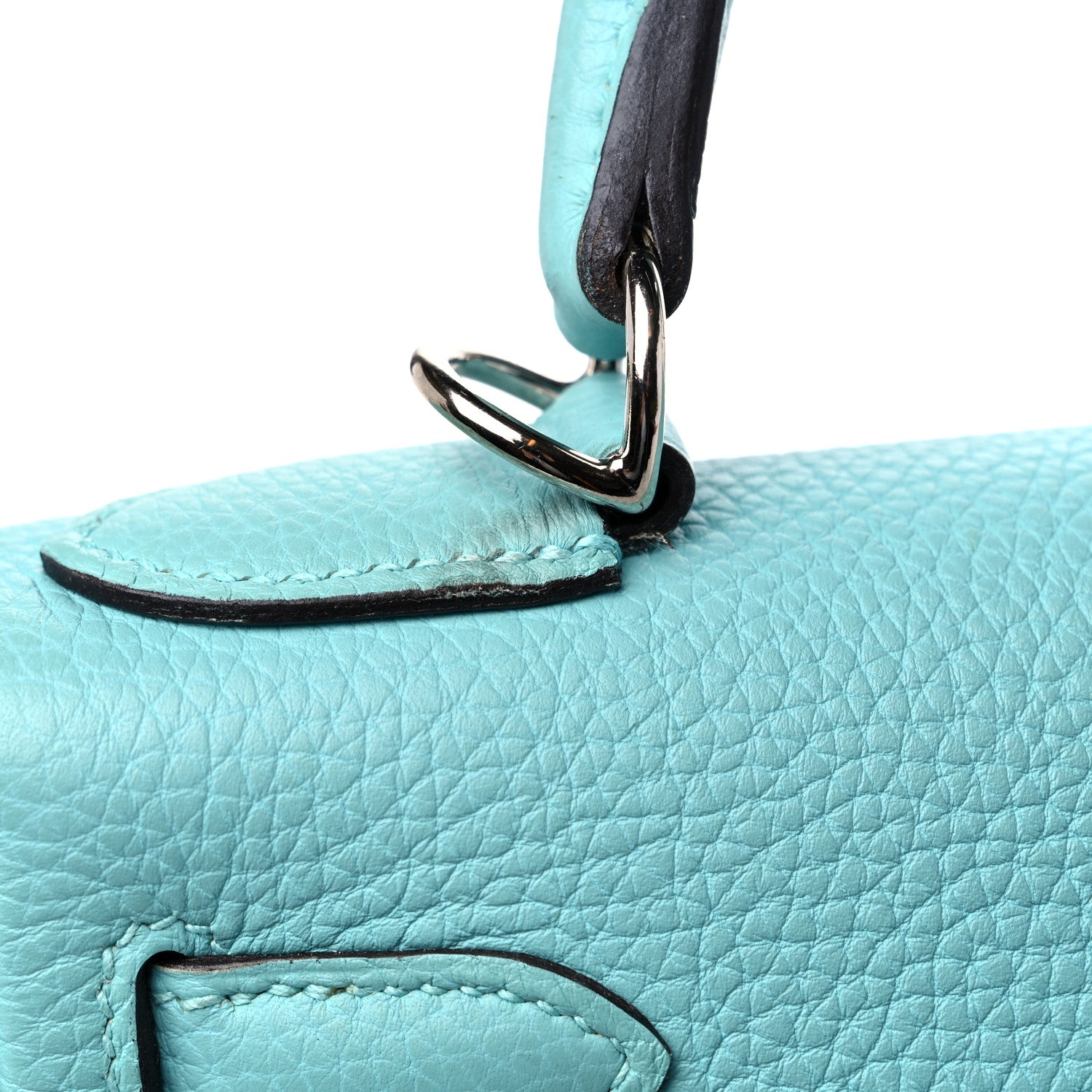 Hermes Togo Kelly Retourne 28 Bleu Atoll 13 of 18