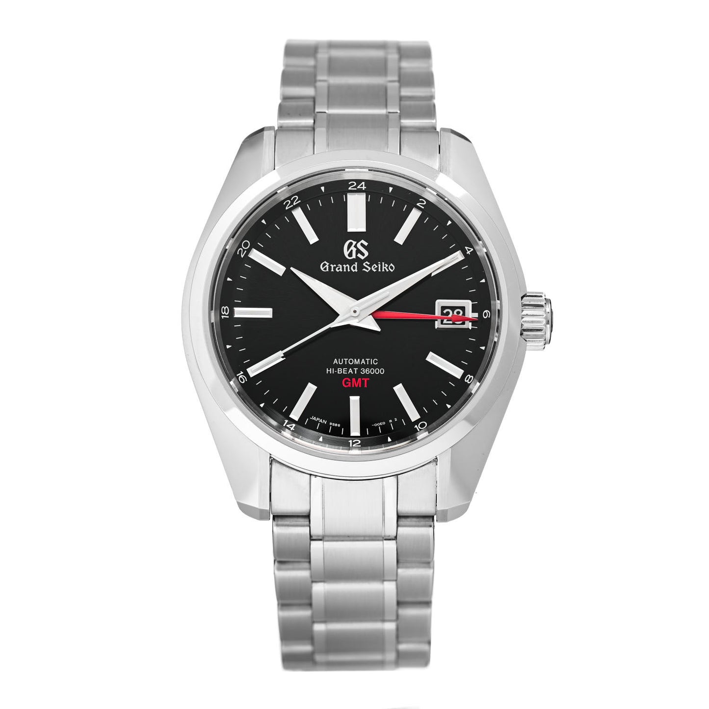 Stainless Steel 40mm Mechanical High-Beat 36000 GMT Automatic Watch Black SBGJ203