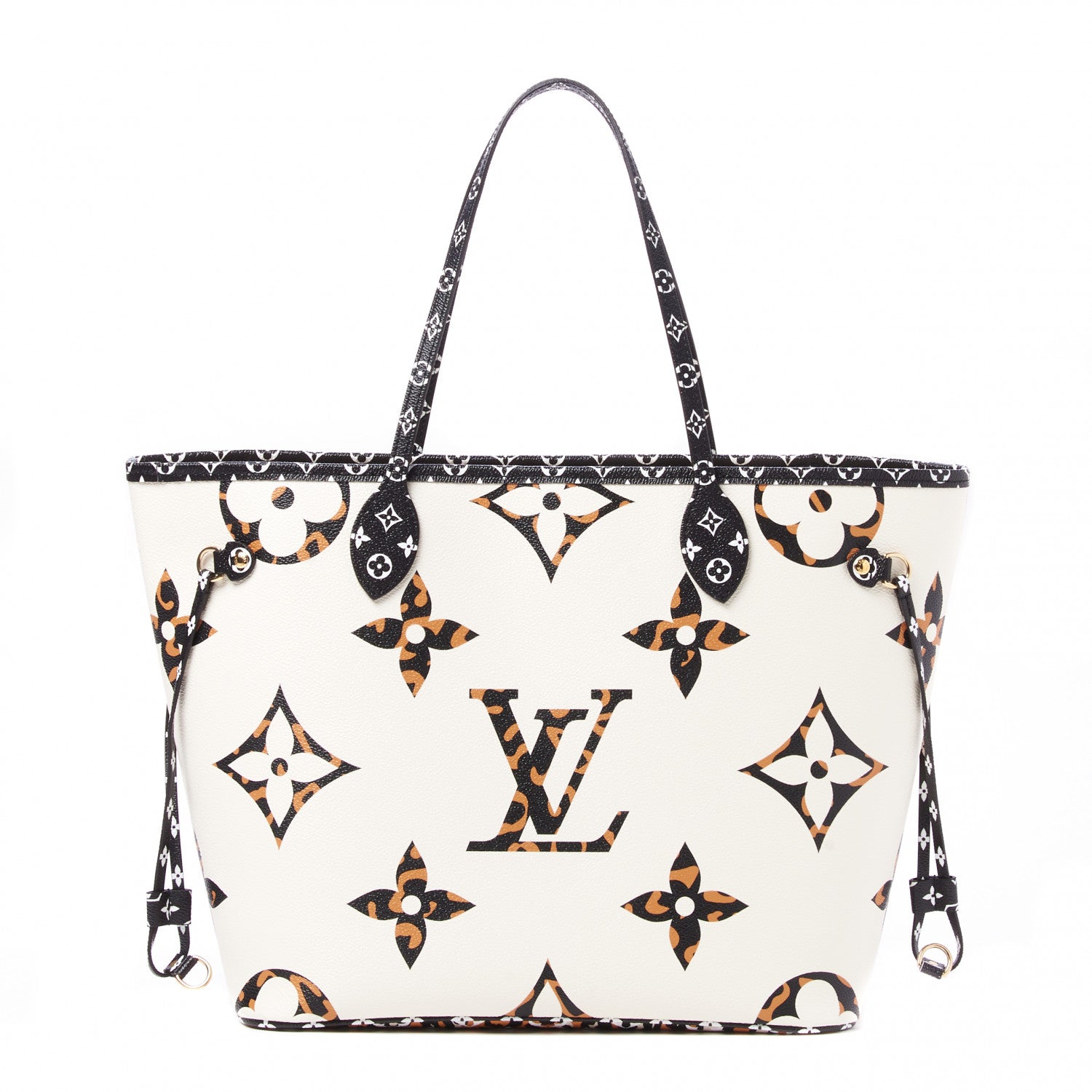 Louis Vuitton Monogram Giant Jungle Neverfull MM Ivory 1 of 9