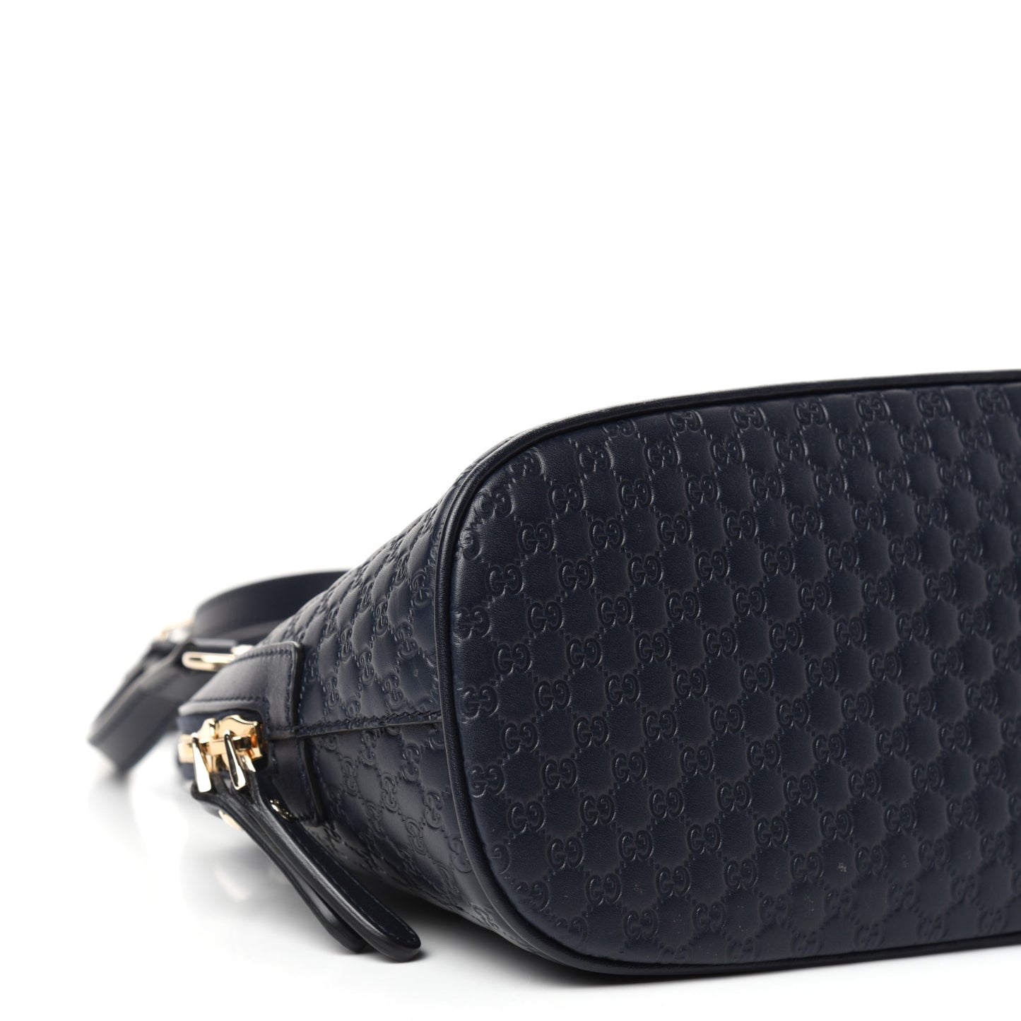 Soft Microguccissima Mini Dome Bag Blue