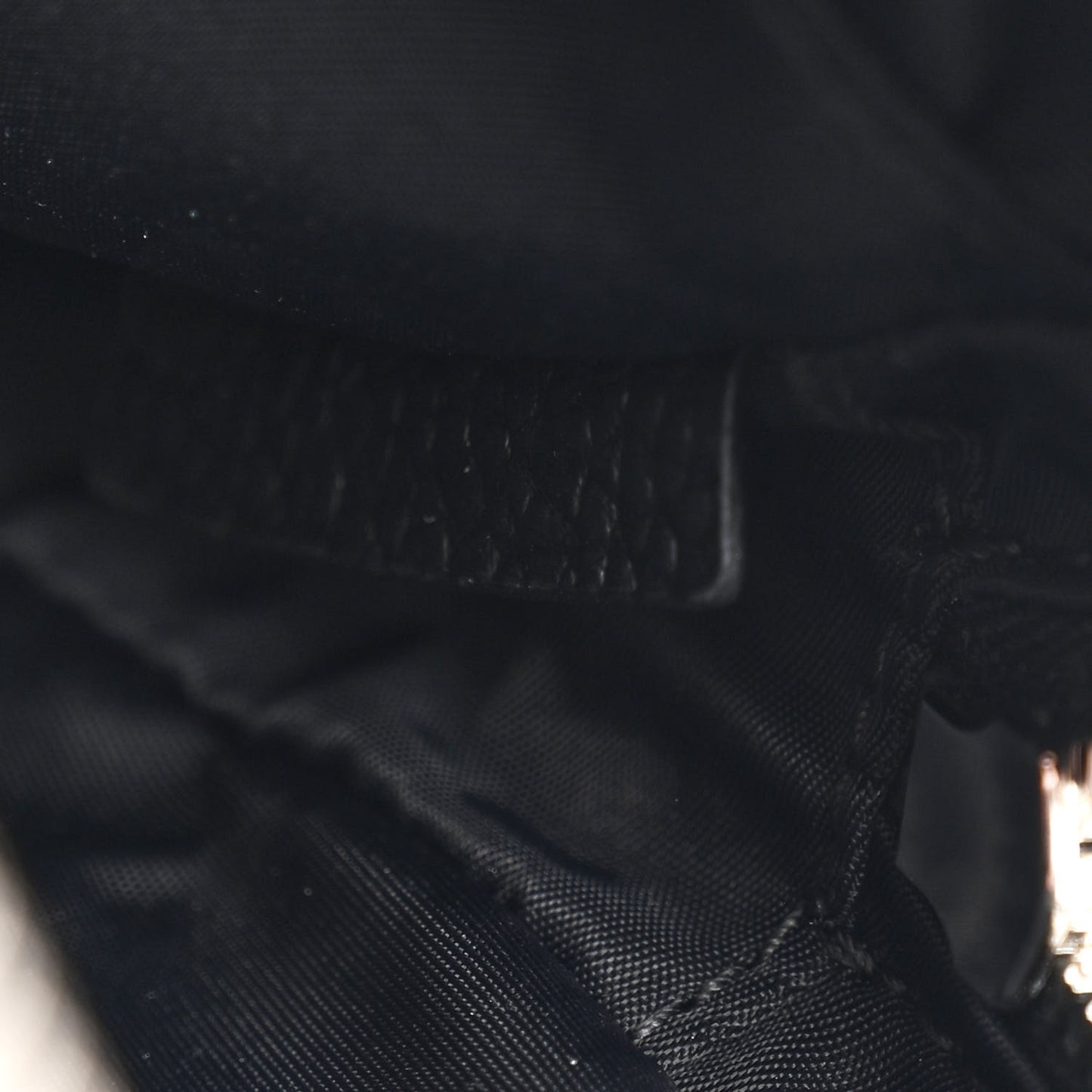 Grained Calfskin Small Camera Bag Black