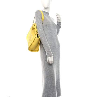 Chanel Mixed Fibers Small Deauville Tote Yellow 2 of 11