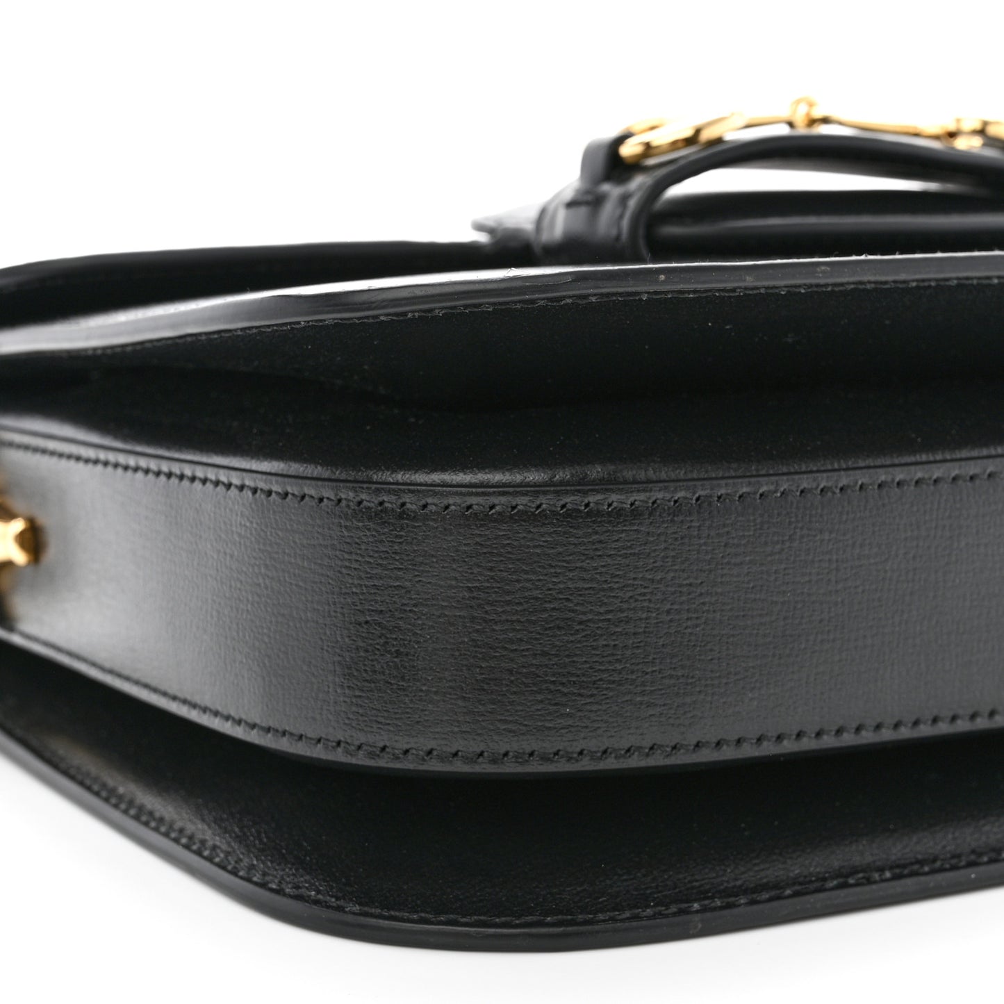 Azalea Calfskin Horsebit 1955 Shoulder Bag Black