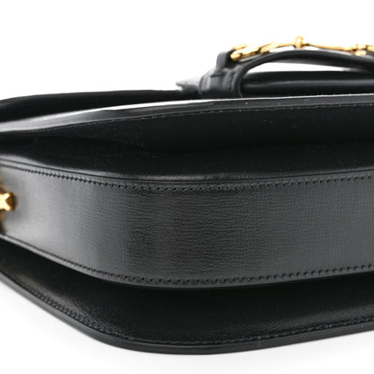 Gucci Azalea Calfskin Horsebit 1955 Shoulder Bag Black 9 of 11