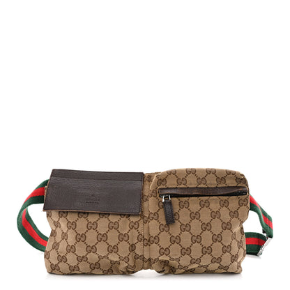 Gucci Monogram Web Belt Bag Dark Brown 1 of 16