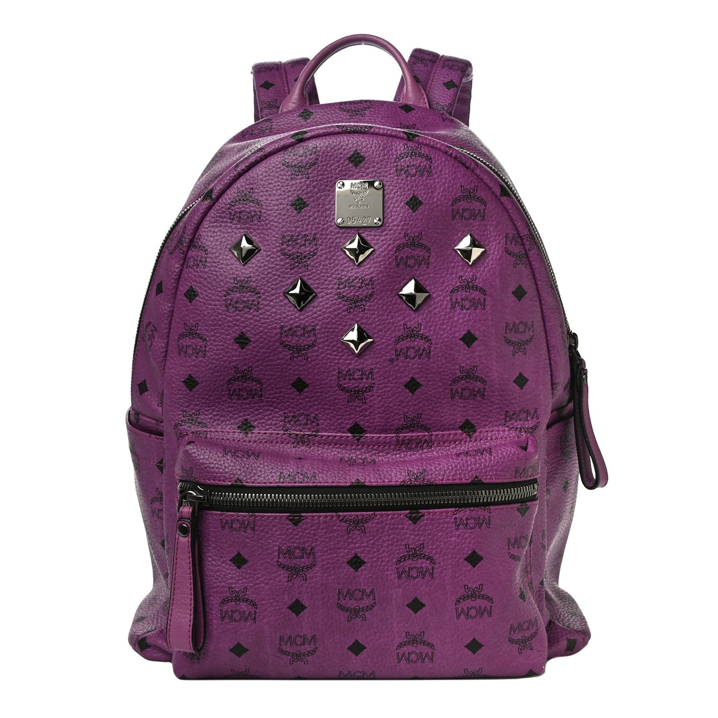 Visetos Medium Sprinkle Stud Stark Backpack Purple