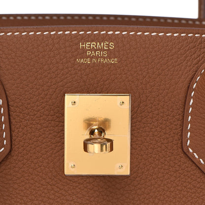 Hermes Togo Birkin 30 Gold 6 of 34