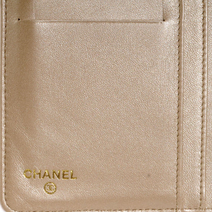 Chanel Leather Camellia Yen Wallet Fuchsia 6 of 8