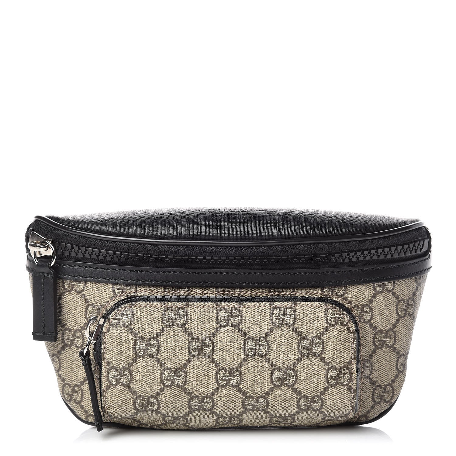 Gucci GG Supreme Monogram Belt Bag Black 1 of 10