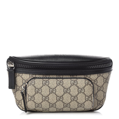 Gucci GG Supreme Monogram Belt Bag Black 1 of 10