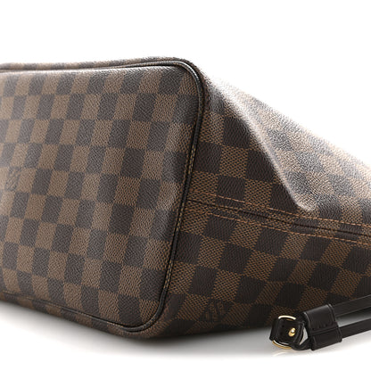 Louis Vuitton Damier Ebene Neo Neverfull MM Rose Ballerine 11 of 16