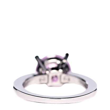 Chopard 18K White Gold Diamond Pink Sapphire So Happy Ring 50 5.25 4 of 6