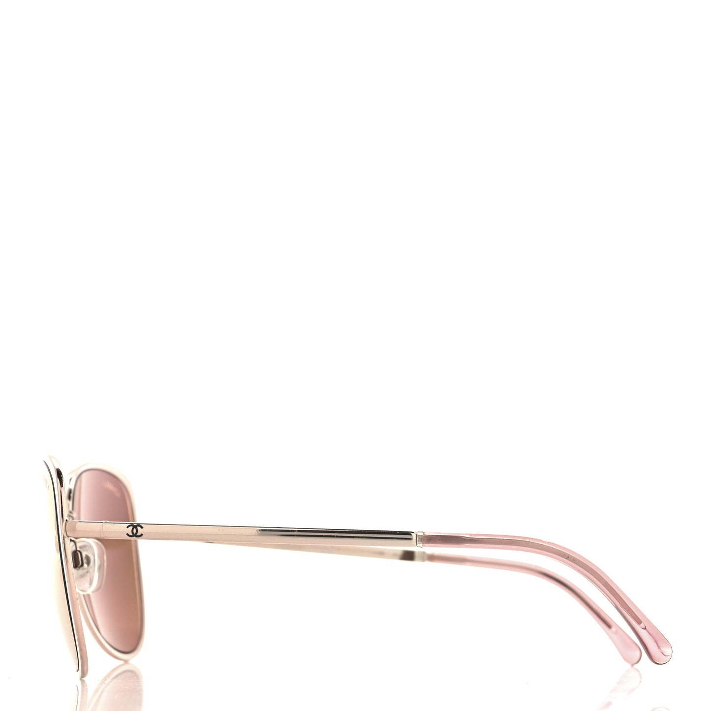 Metal Mirrored Pilot Summer Sunglasses 4223 Pink Gold