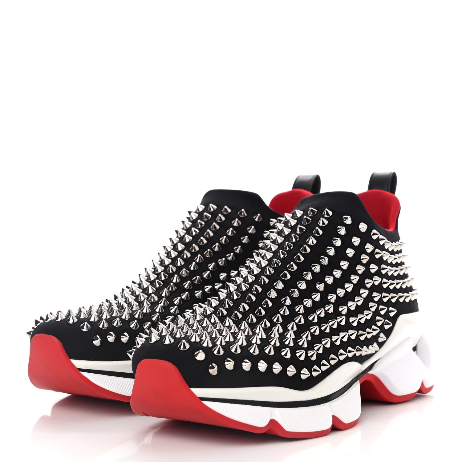 Christian Louboutin Neoprene Spike Sock Donna Flat Sneakers 39.5 Black 3 of 9