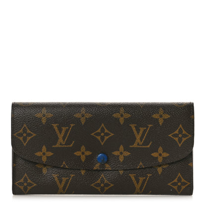 Louis Vuitton Monogram Emilie Wallet Blue 1 of 9