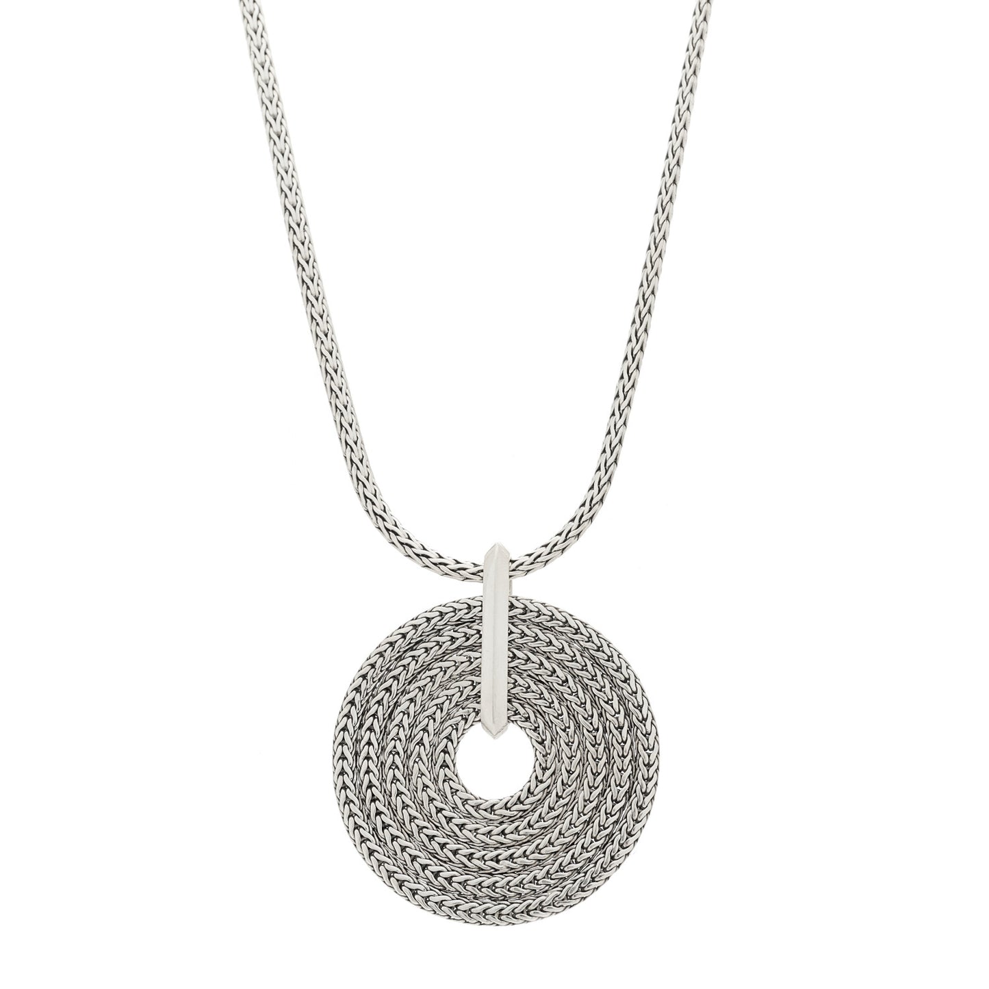 Sterling Silver Rata Pendant Chain Necklace