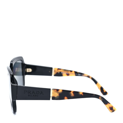 Prada Oversized Monochrome Sunglasses SPR 21X Black Tortoise 6 of 14