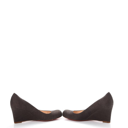 Christian Louboutin Cork Miss Boxe Wedges 39.5 Brown 5 of 14