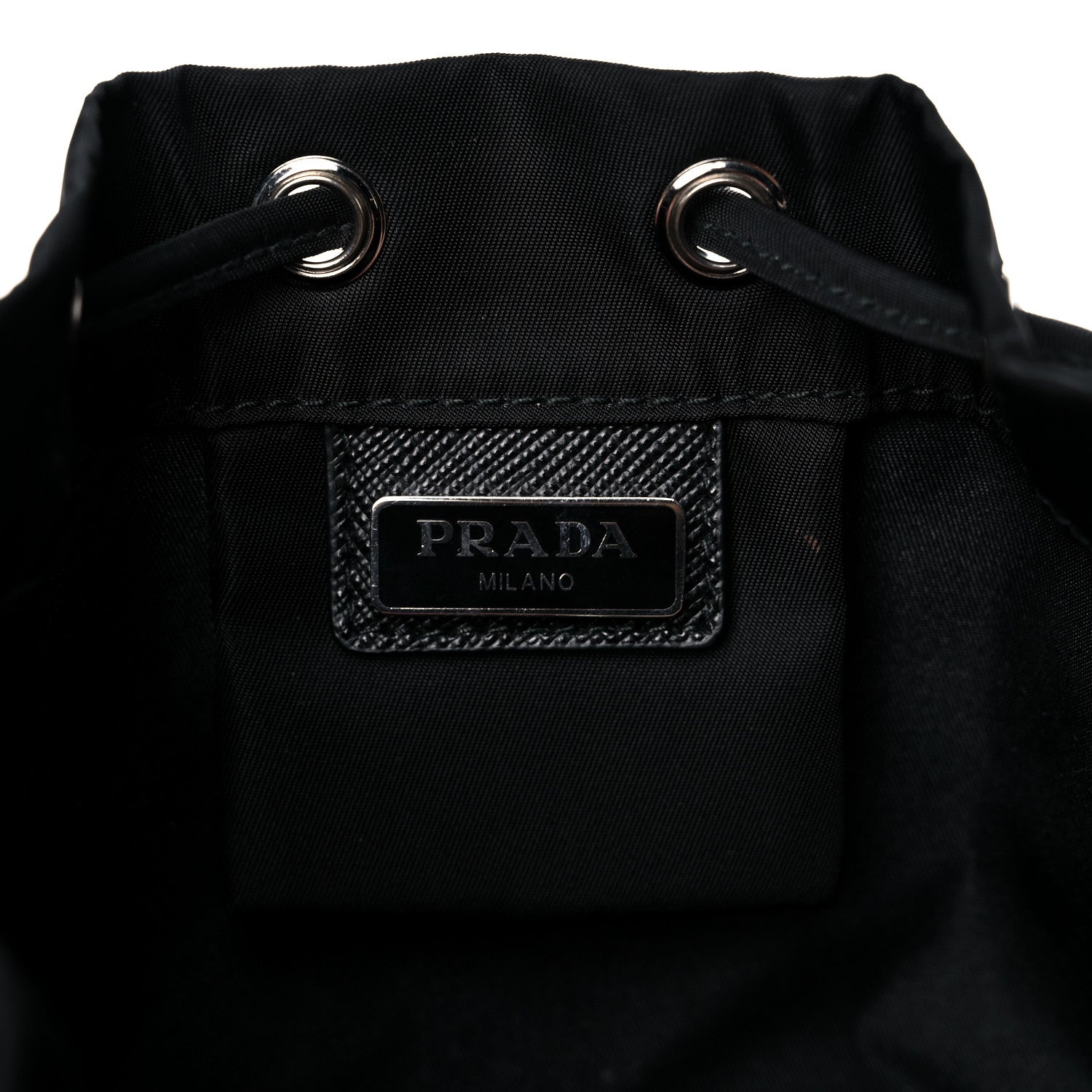 Prada Nylon Vela Drawstring Pouch Black 13 of 16