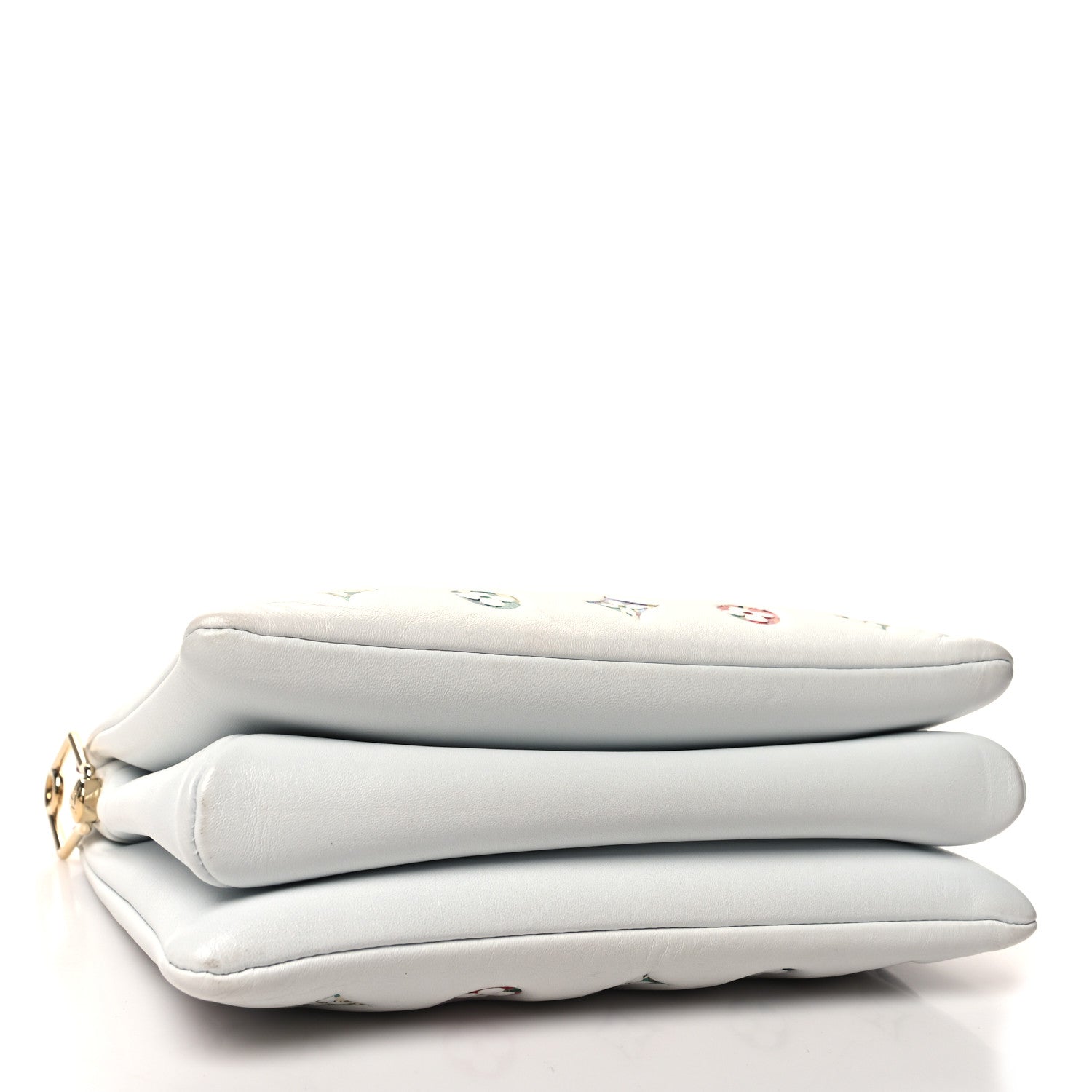 Louis Vuitton Lambskin Embossed Monogram LV Garden Coussin PM Cream 4 of 12