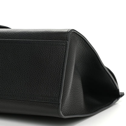 Gucci Calfskin Medium GG Marmont Top Handle Bag Black 10 of 14