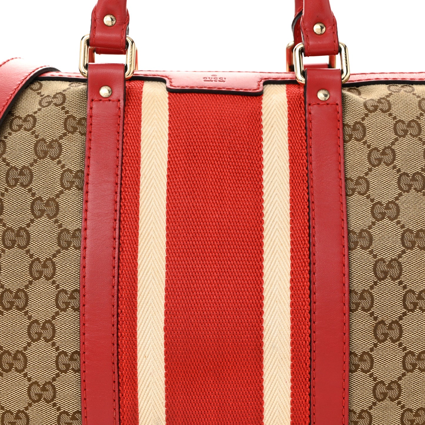 Monogram Vintage Web Medium Boston Red