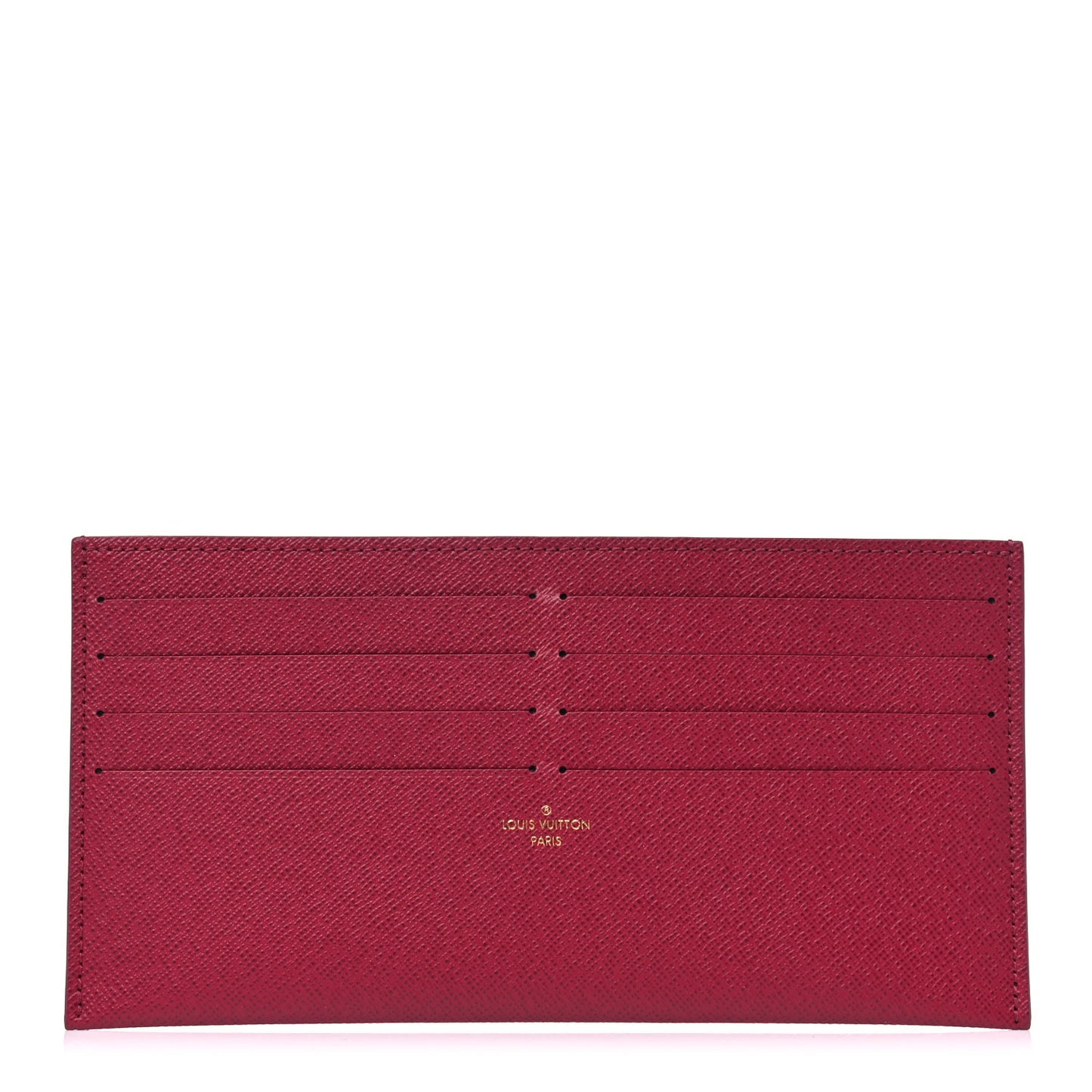 Calfskin Felicie Card Holder Insert Fuchsia