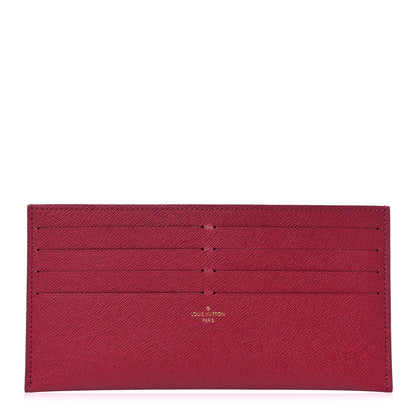 Louis Vuitton Calfskin Felicie Card Holder Insert Fuchsia 1 of 6
