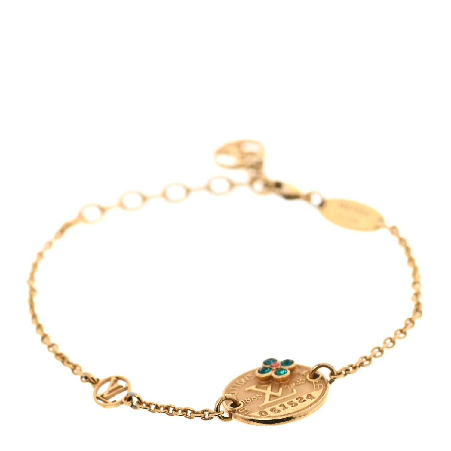Louis Vuitton Metal Miss Windsor Medal Bracelet Gold 1 of 6