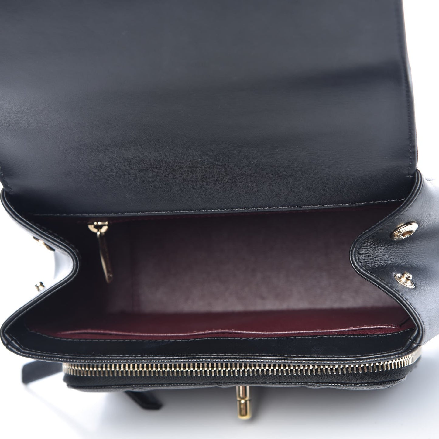 Caviar Quilted Small Business Affinity Flap Black