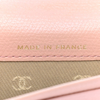 Chanel Grained Calfskin CC Button Key Holder Case Pink 6 of 8