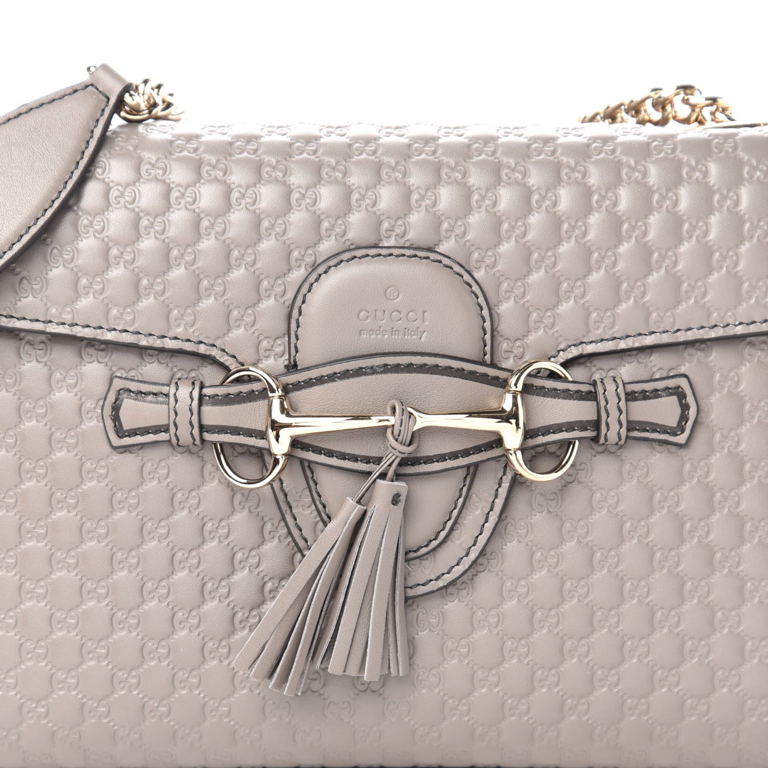 Gucci Soft Microguccissima Medium Emily Chain Shoulder Bag Loess 10 of 11
