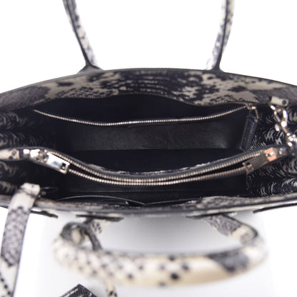 Saint Laurent Python Calfskin Embossed Small Sac De Jour Black 7 of 9