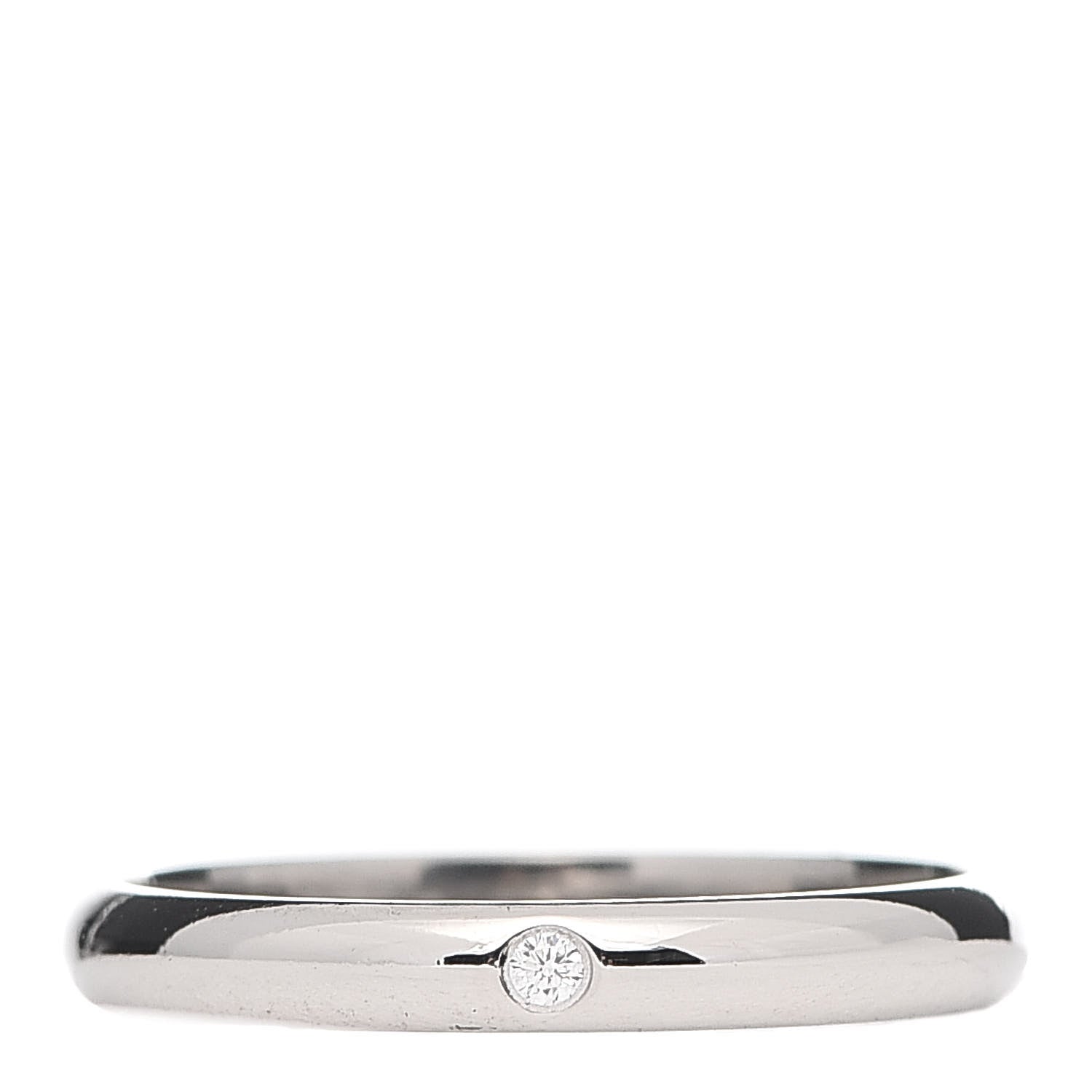 Cartier Platinum Diamond 2.6mm 1895 Wedding Band Ring 50 5.25 1 of 5