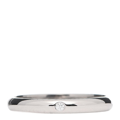 Cartier Platinum Diamond 2.6mm 1895 Wedding Band Ring 50 5.25 1 of 5