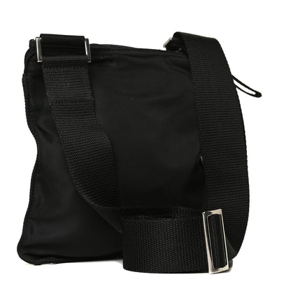 Prada Tessuto Nylon Saffiano Flat Messenger Bag Black 2 of 10