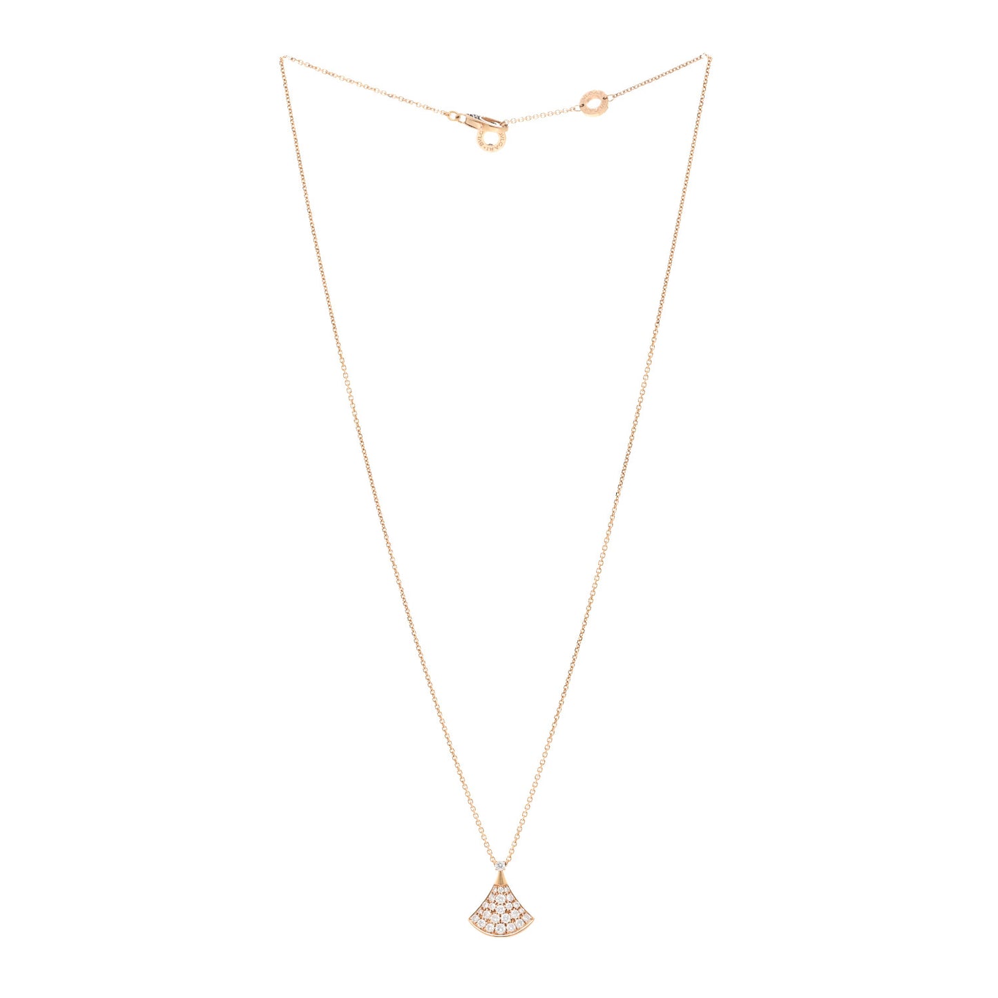 18K Rose Gold Diamond Divas' Dream Pave Pendant Necklace