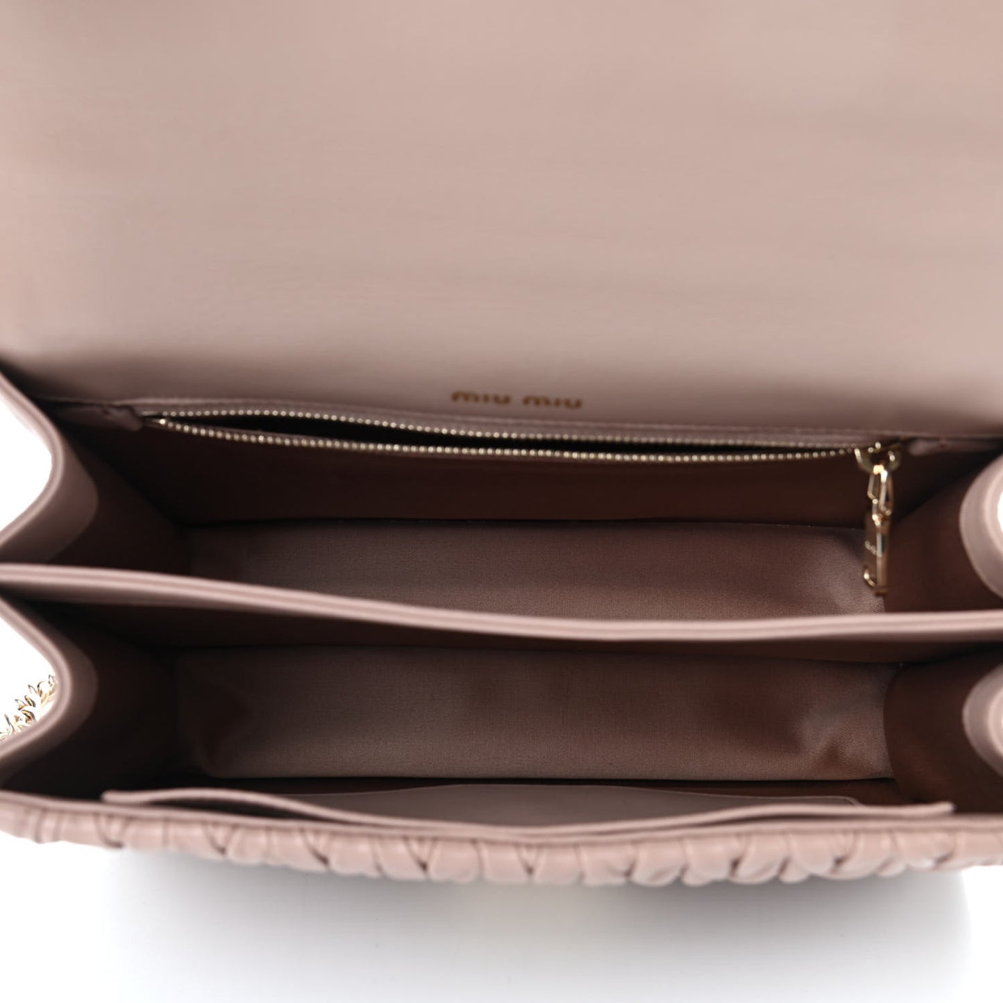 Nappa Confidential Matelasse Top Handle Beige