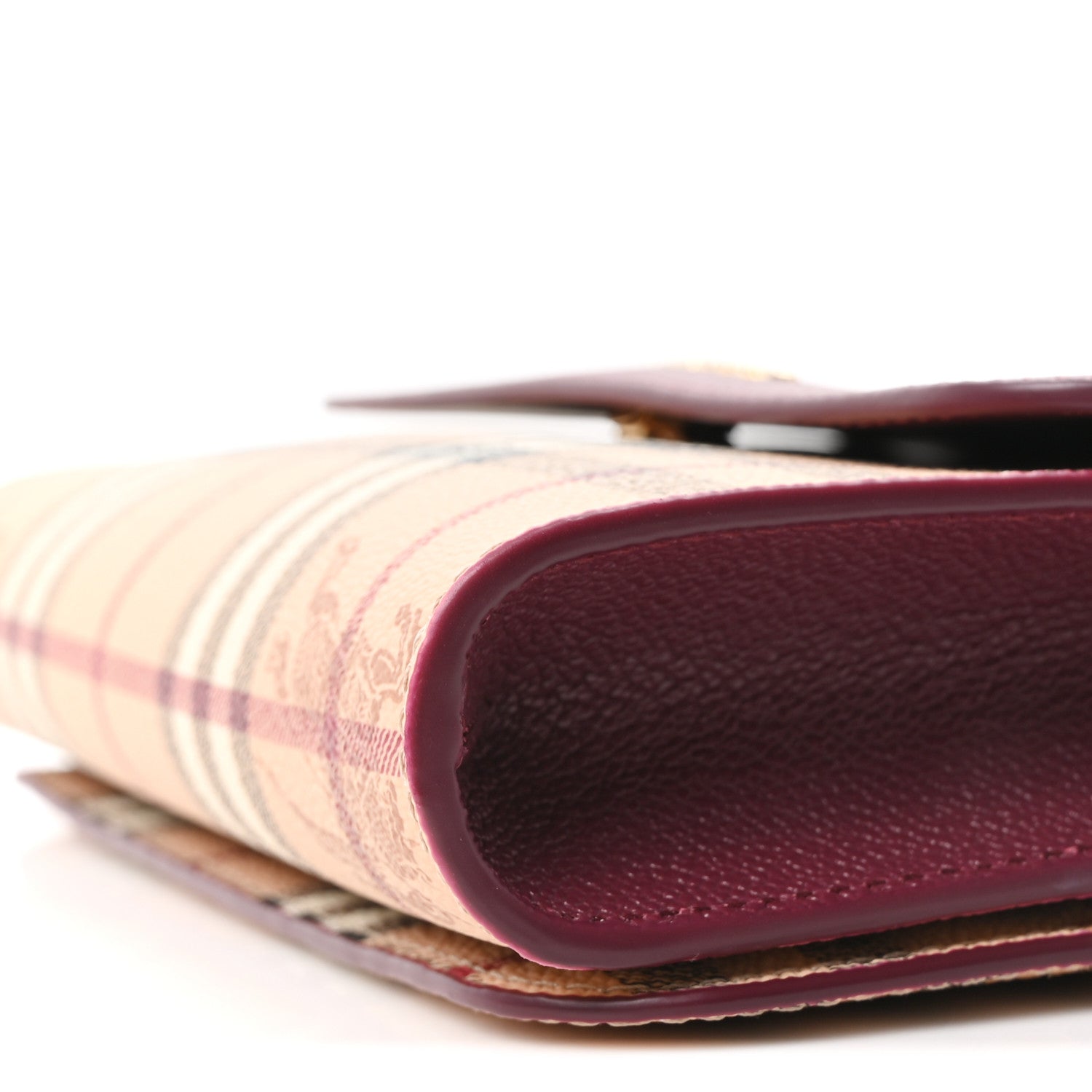 Burberry Haymarket Check Small Loxley Crossbody Dark Plum 1908009