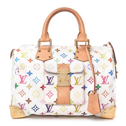 Louis Vuitton Monogram Multicolor Speedy 30 White 1 of 10