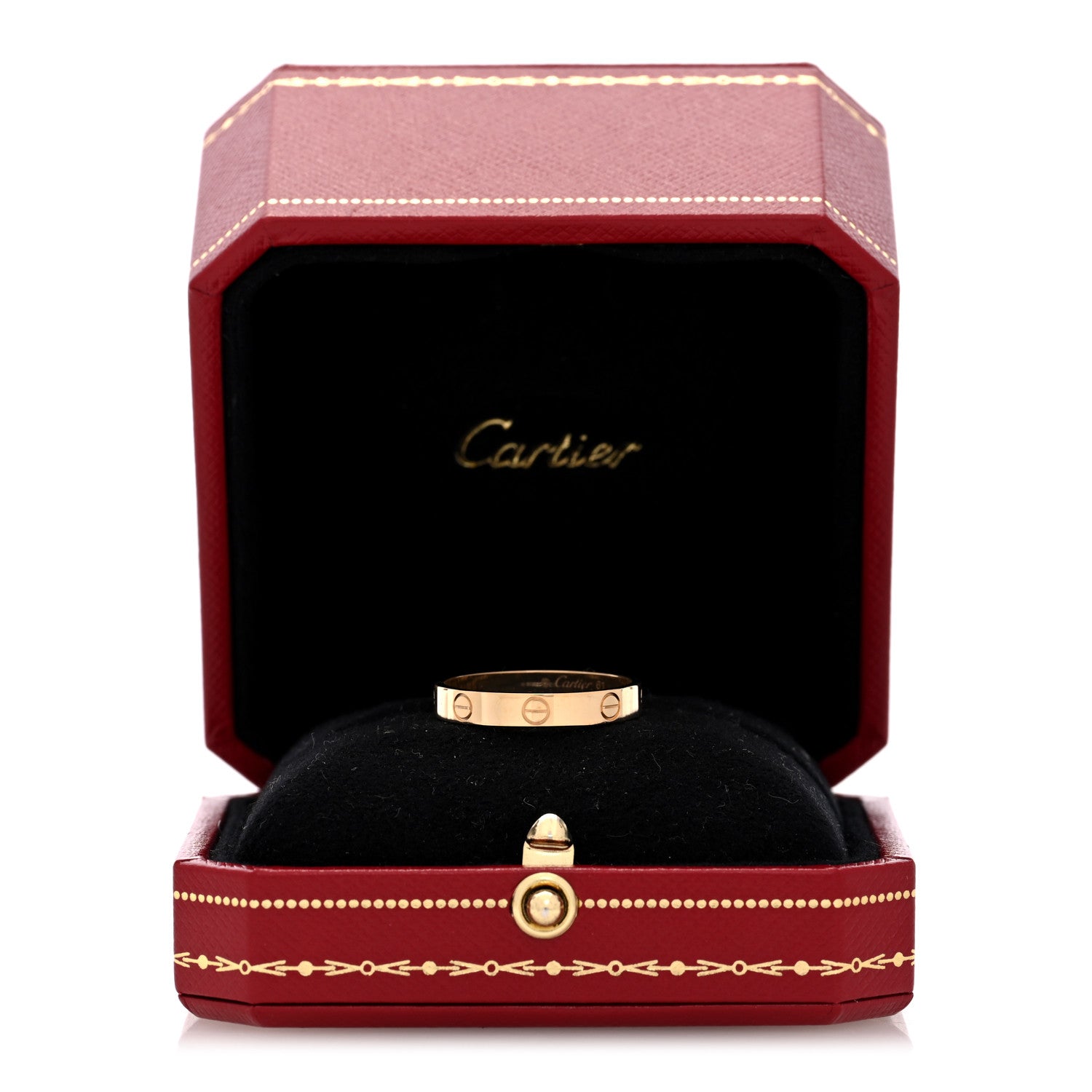 Cartier 18K Yellow Gold 3.5mm LOVE Wedding Band Ring 61 9.5 4 of 4