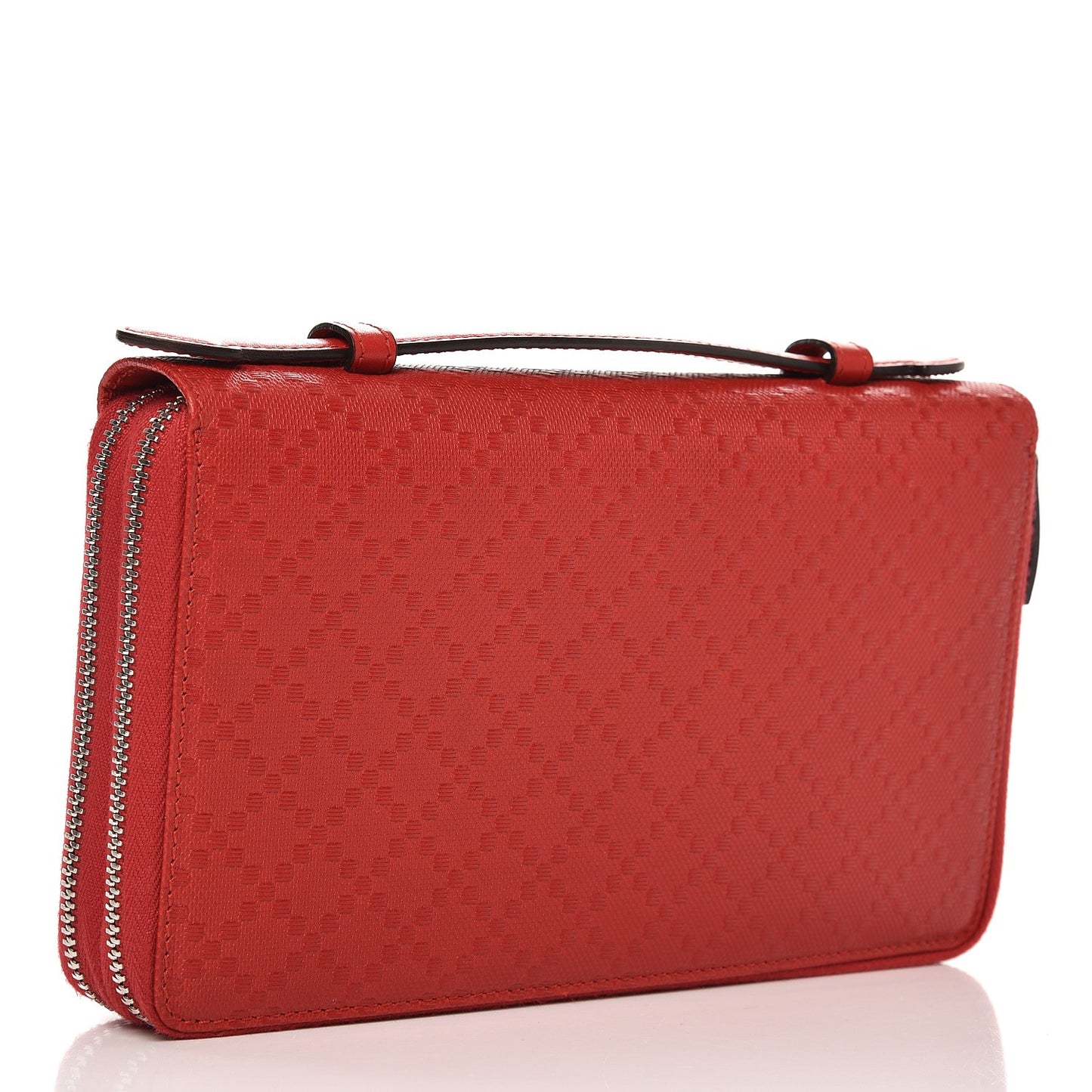 Diamante Travel Document Case Red