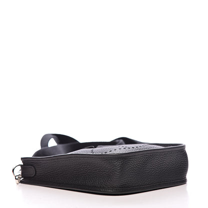 Hermes Taurillon Clemence Evelyne TPM Black 4 of 11