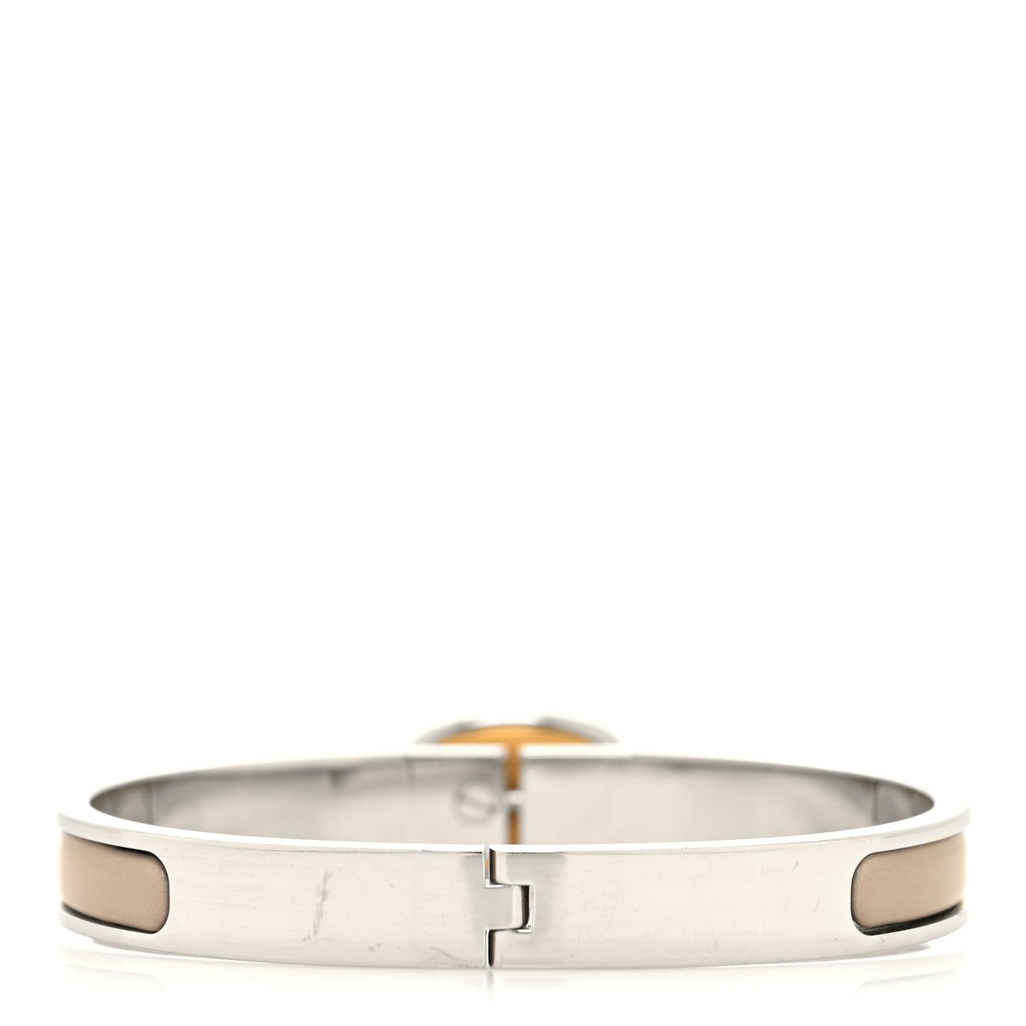Enamel Mini Clic Chaine d'Ancre Bracelet PM Marron Glace