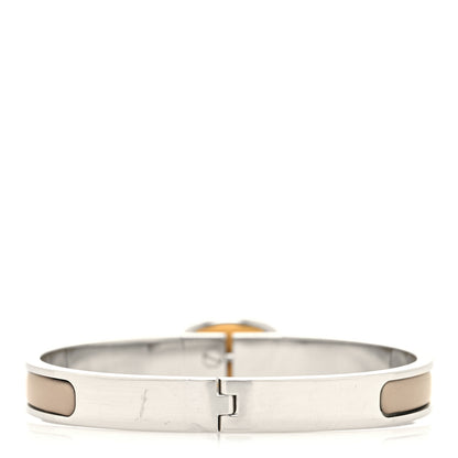 Hermes Enamel Mini Clic Chaine d'Ancre Bracelet PM Marron Glace 3 of 5