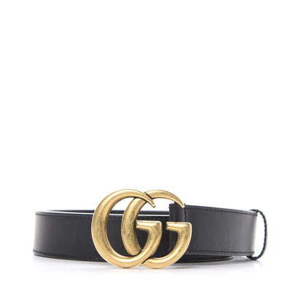 Gucci Calfskin Double G 30mm Belt 100 40 Black 1 of 5